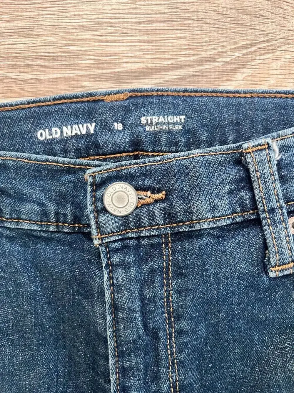 Old Navy  Straight Leg Built-In Flex Jeans Size 18 Boys